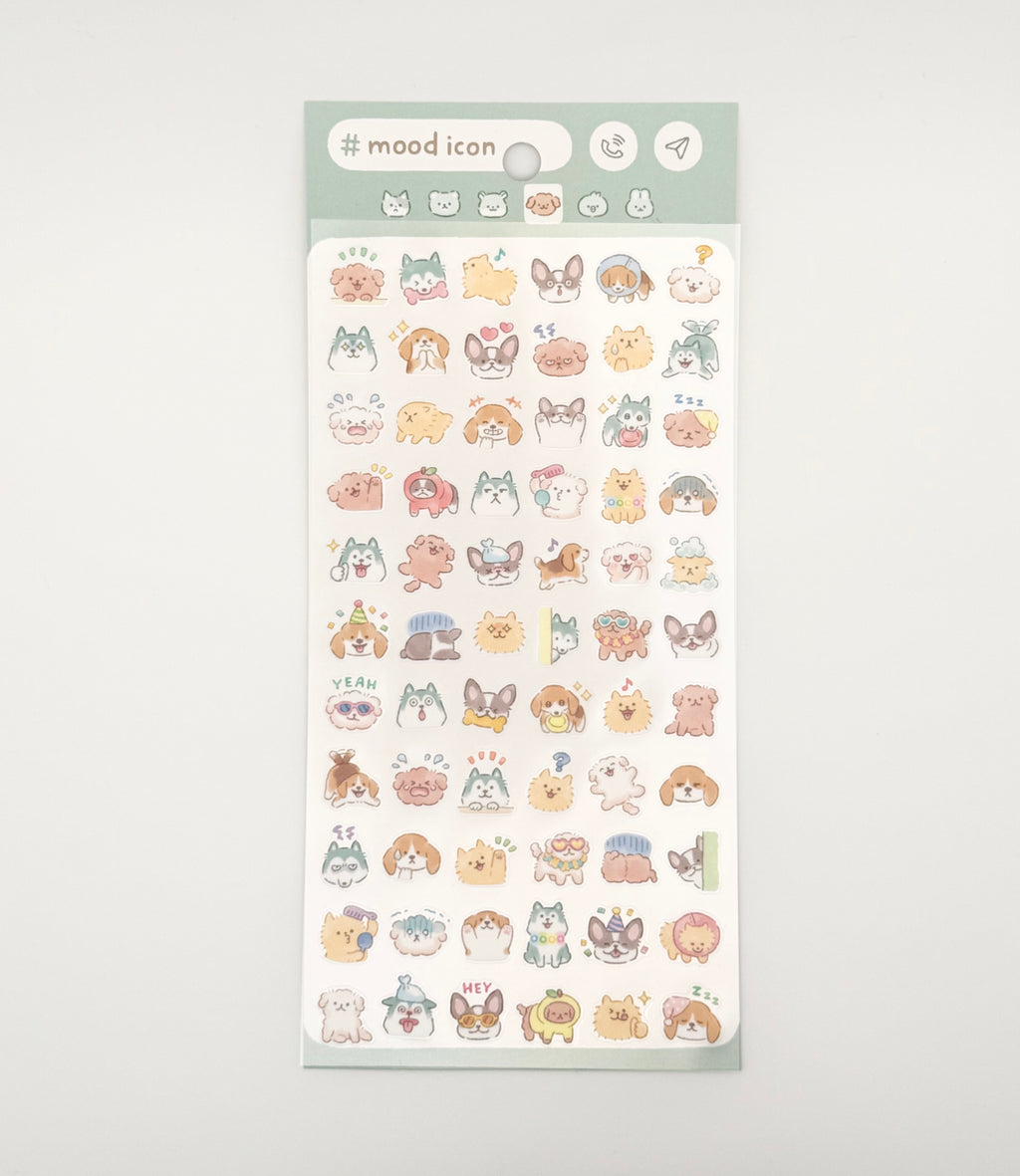 MindWave Mood Icon Sticker Sheet - Dogs