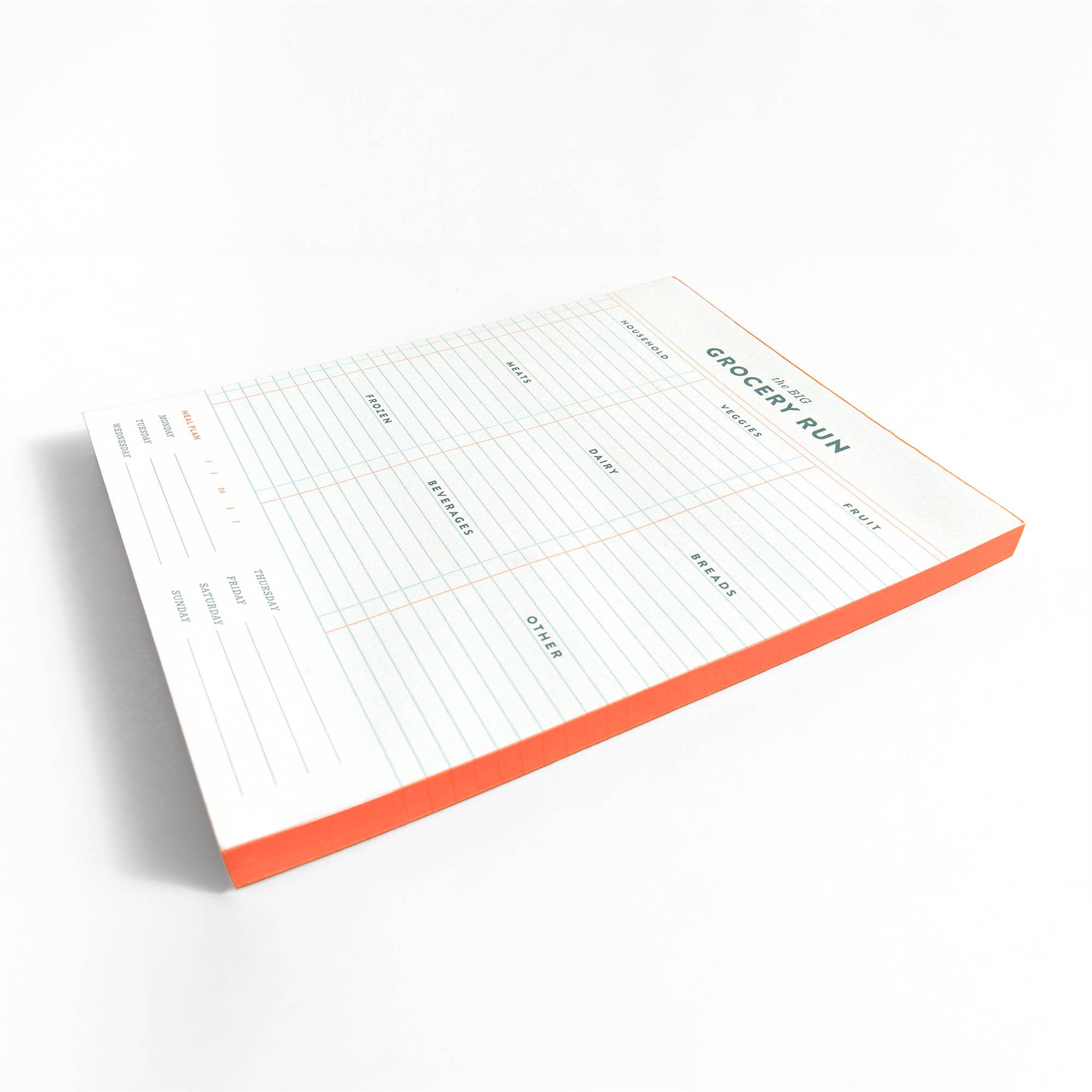 Grocery Run 6x8 Weekly Notepad