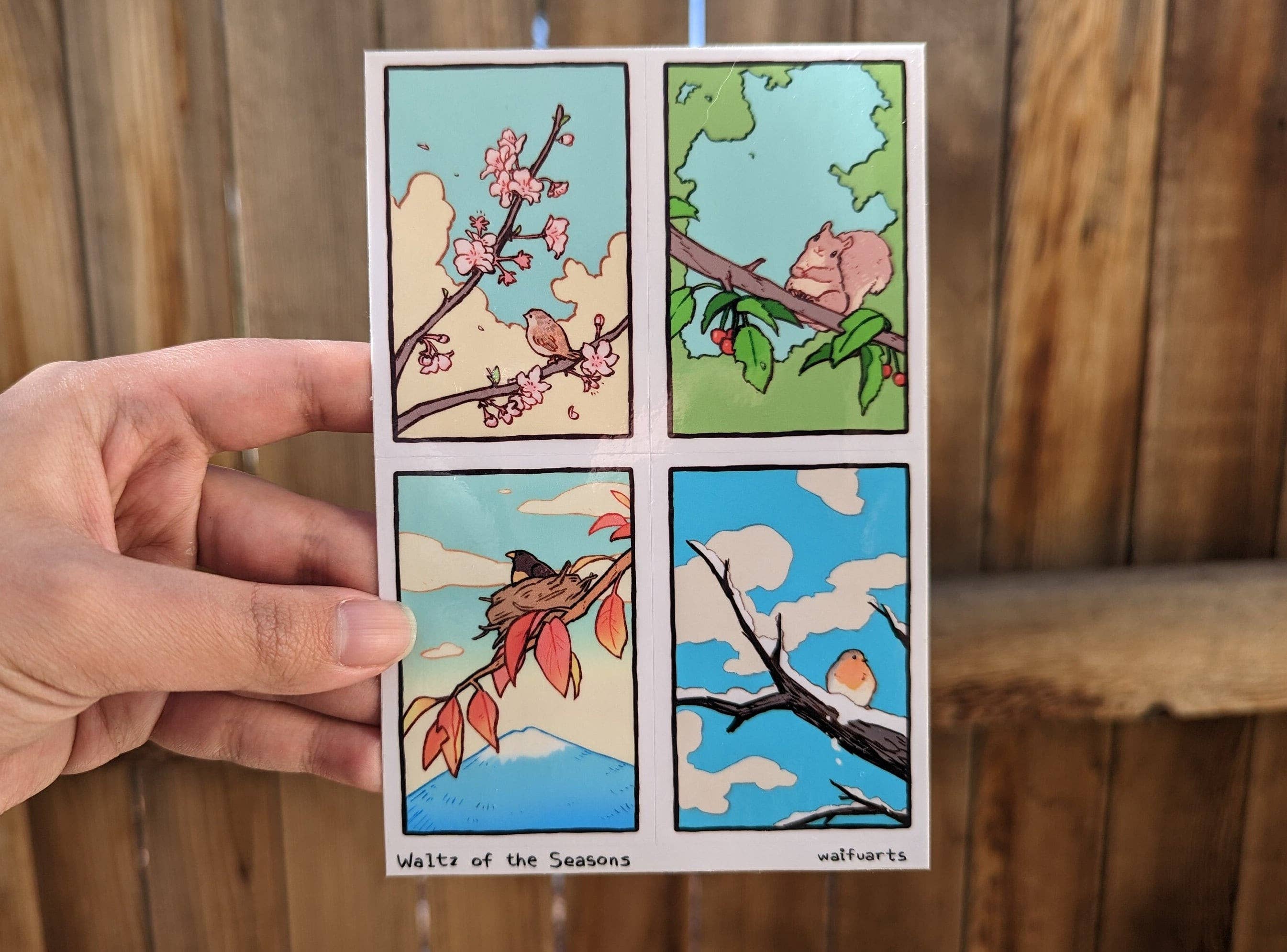 Waltz Of The Seasons Vinyl Sticker Sheet