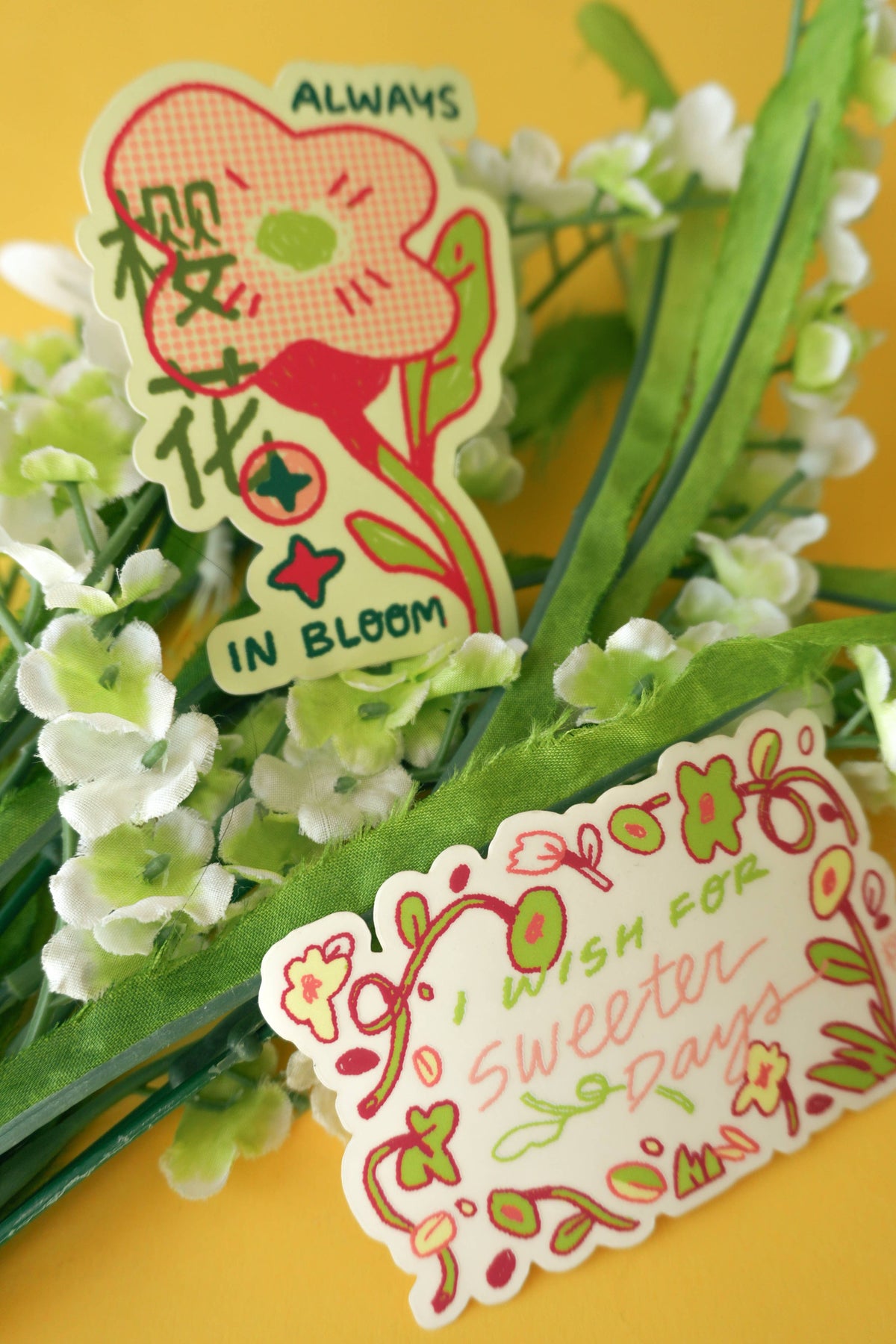 Always in Bloom Floral Vinyl Stickers
