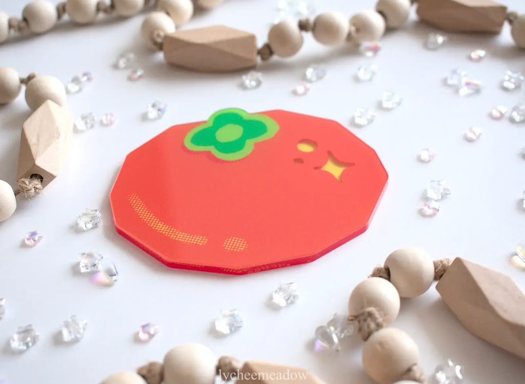 Persimmon Double-sided Coaster