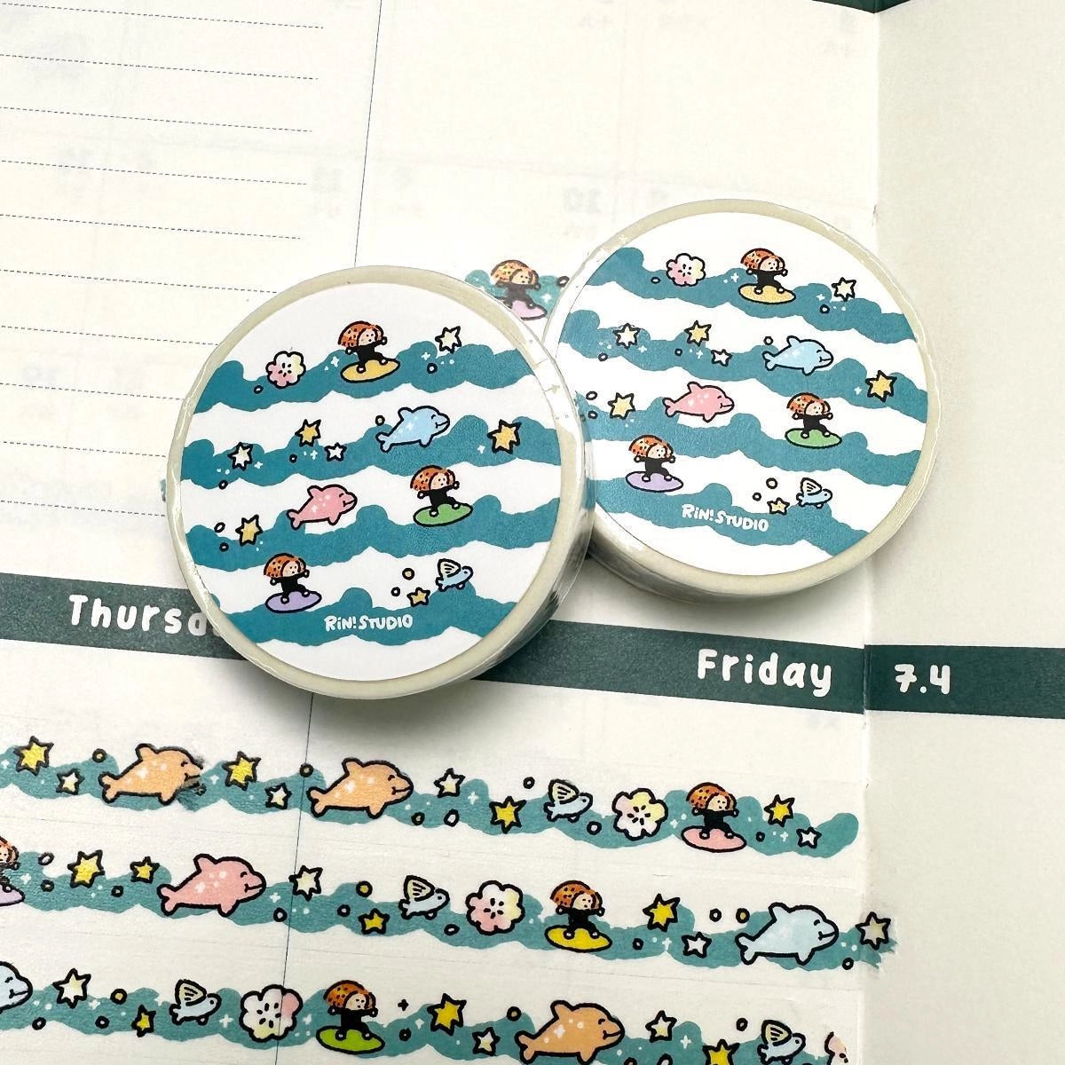 Wave mini Washi Tape