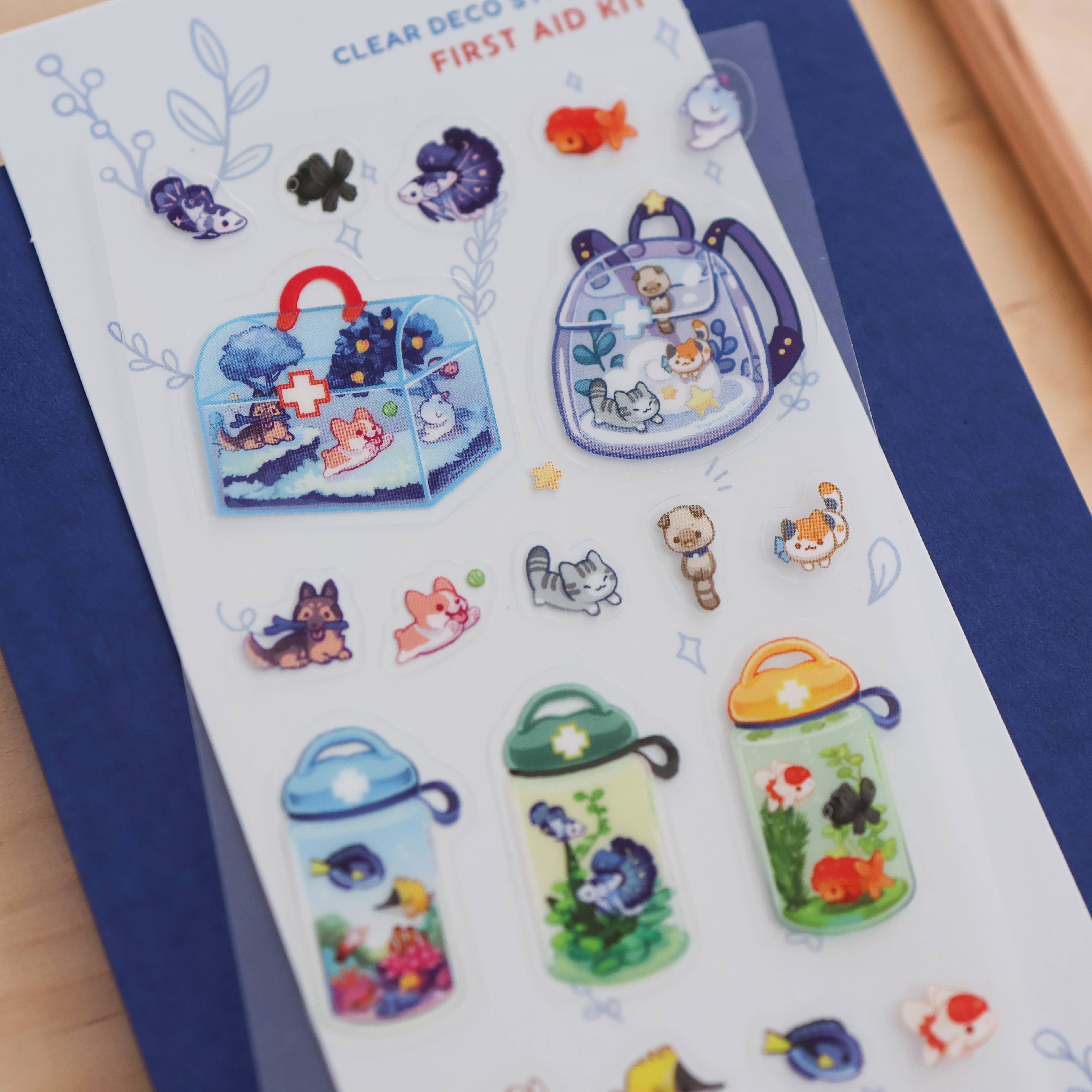 Sticker Sheet (Clear) - First Aid Kit
