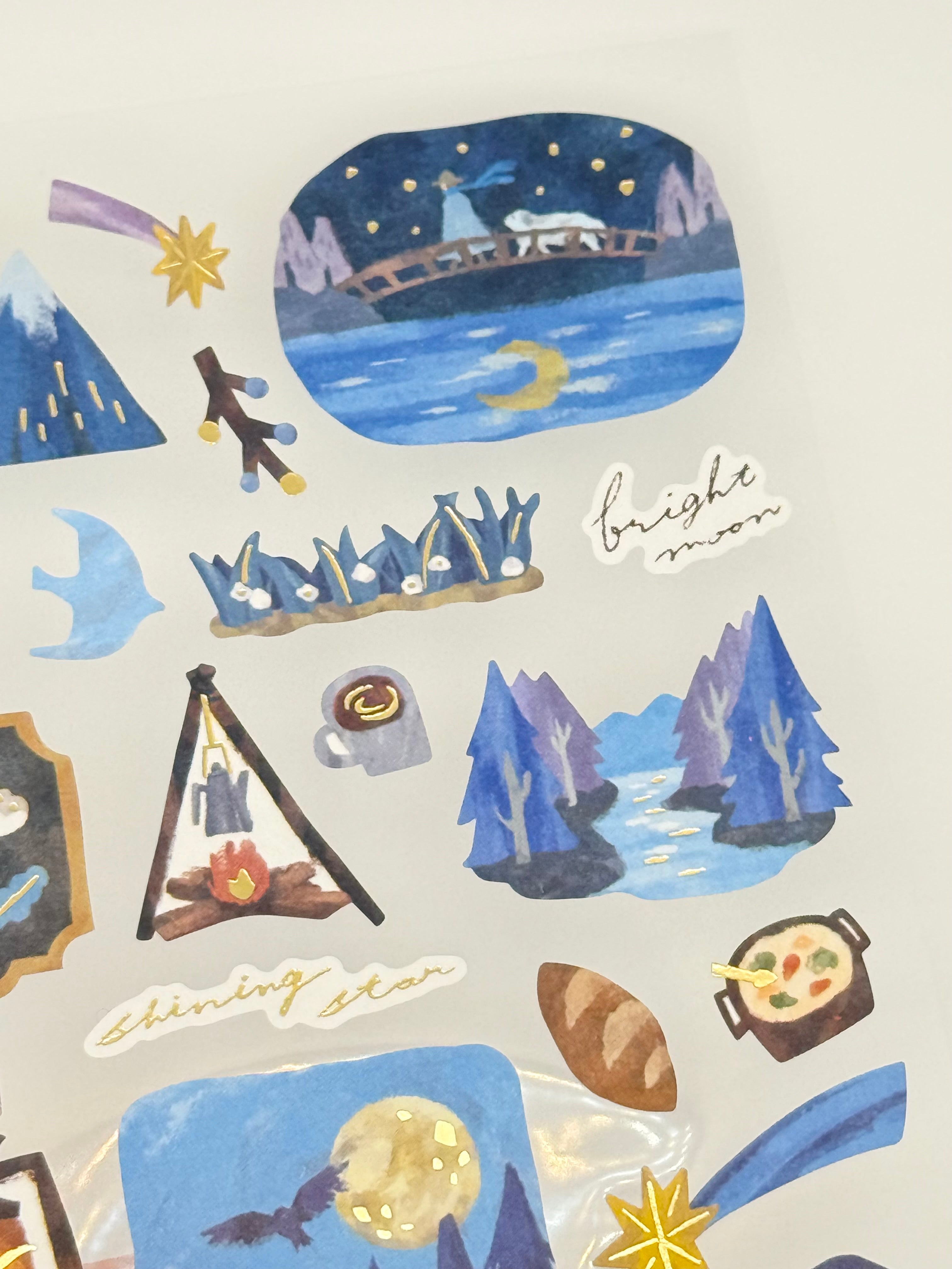 MindWave Tabi Series Sticker Sheet - Night Country