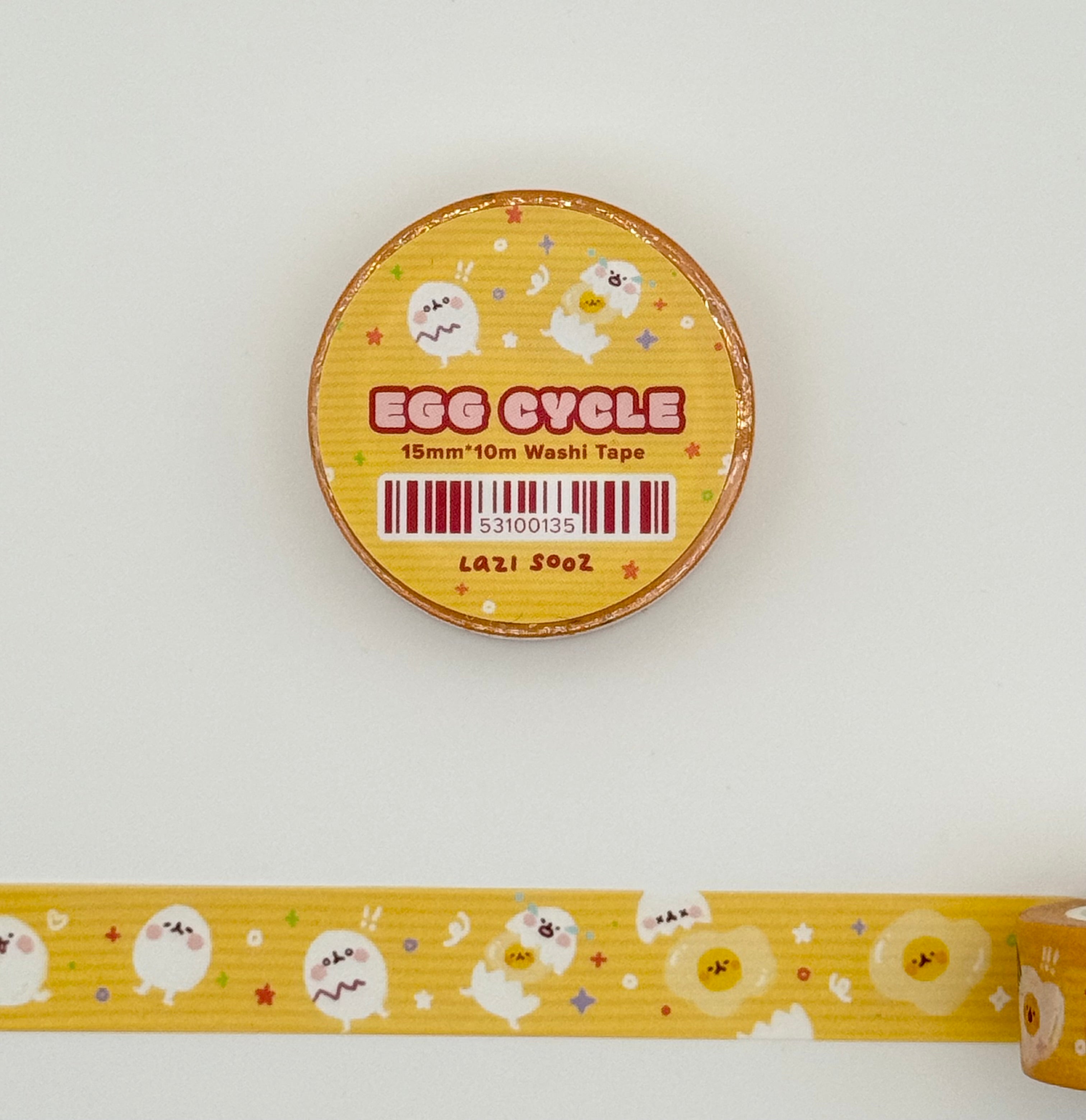 Egg Cycle Washi Tape