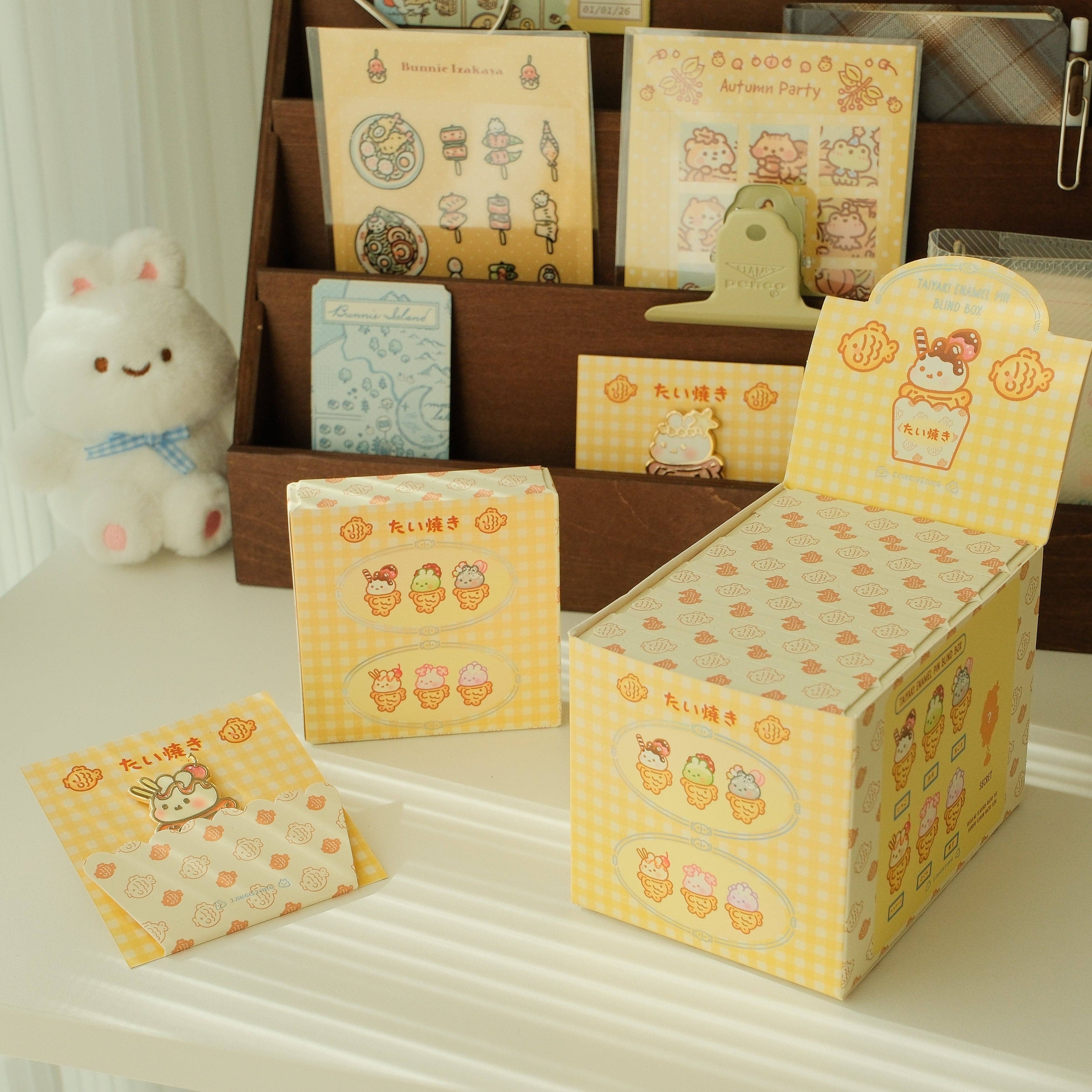 Bunnie Taiyaki Blind Box Pin