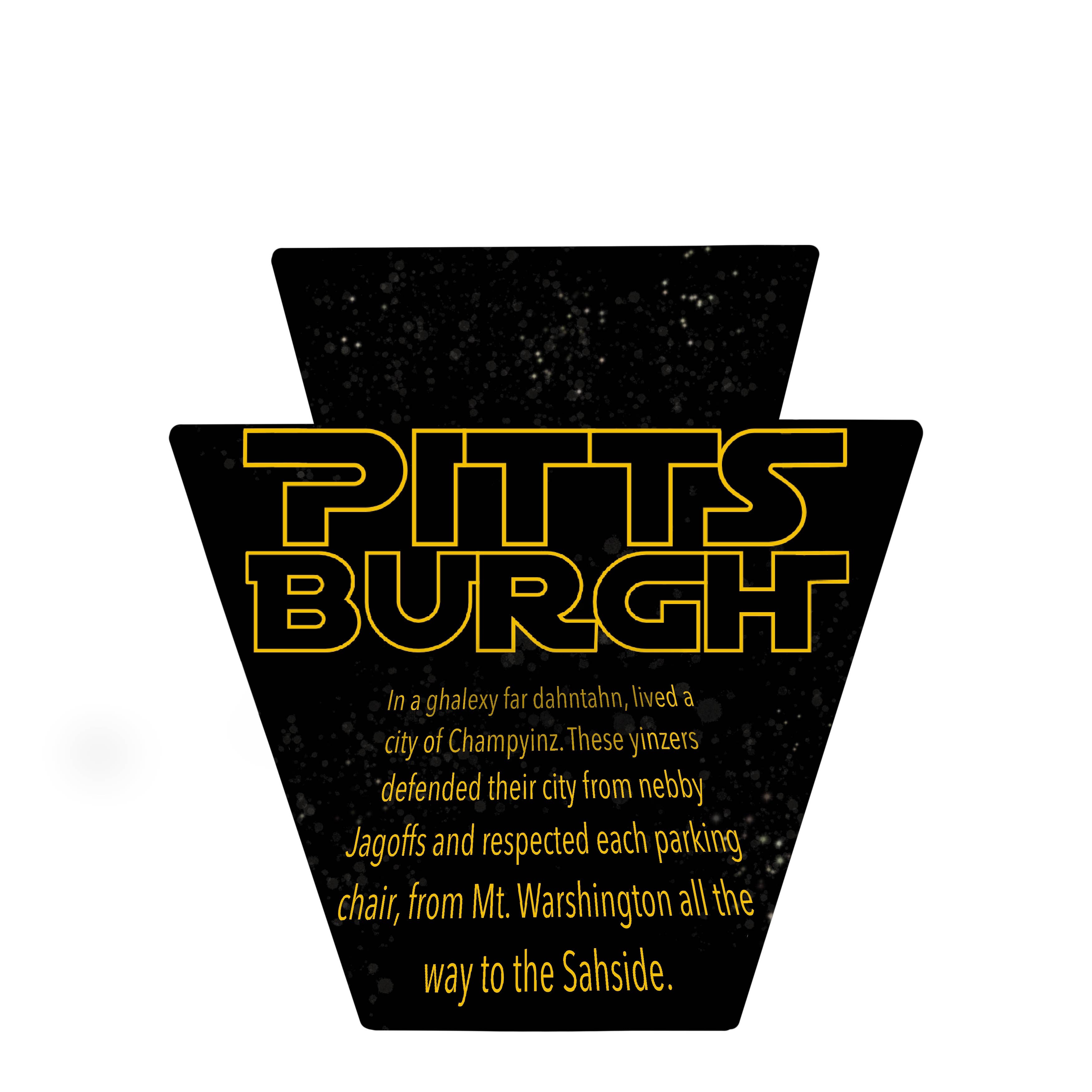 Waterproof Star Wars Inspired Pittsburgh Magnet