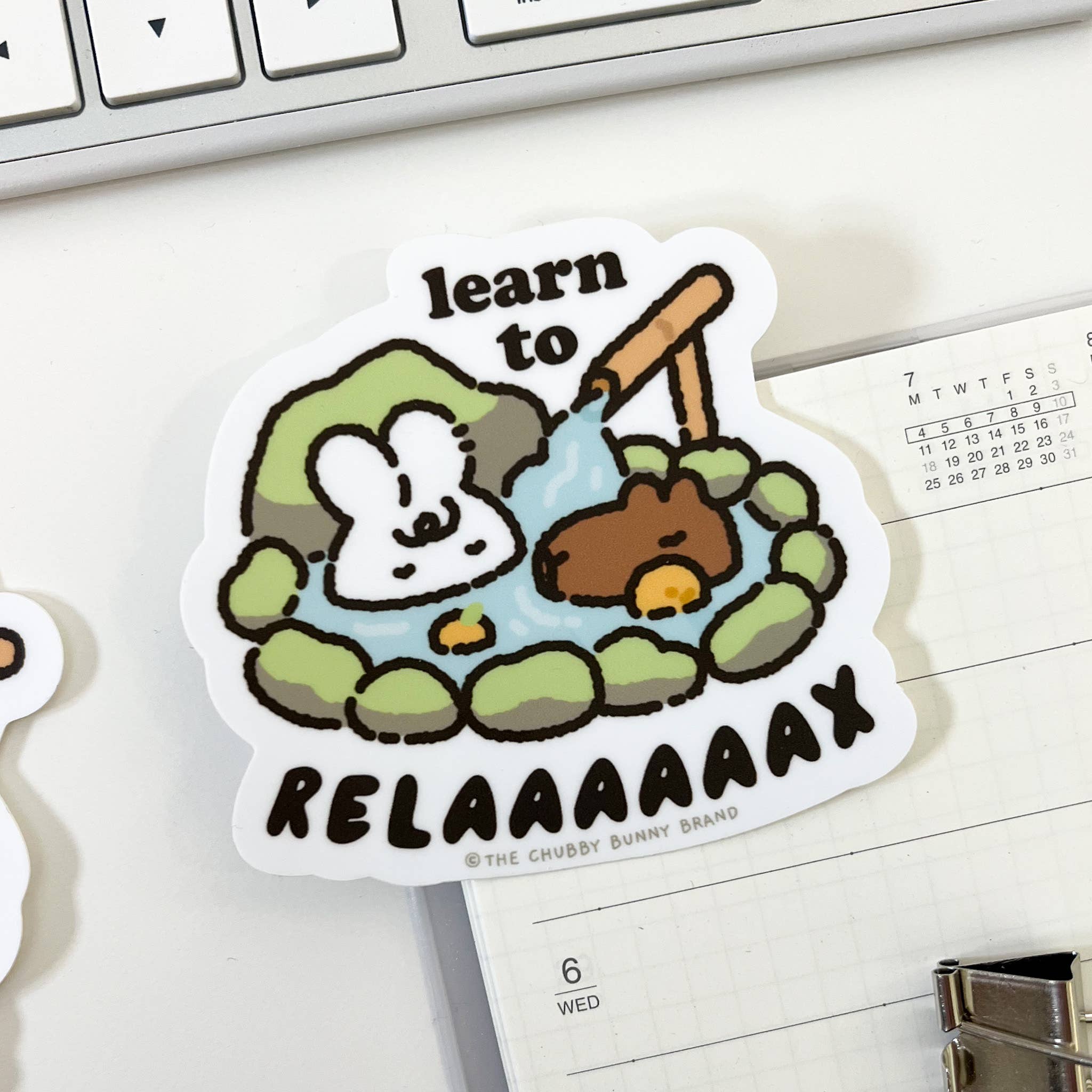 Learn to Relax Vinyl Sticker