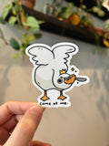 Angry goose sticker