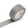 mt Washi Tape - Delicate Checkered Black