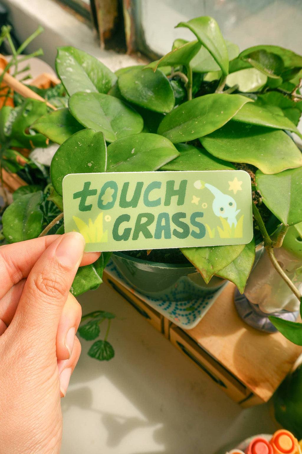 Pikmin touch grass