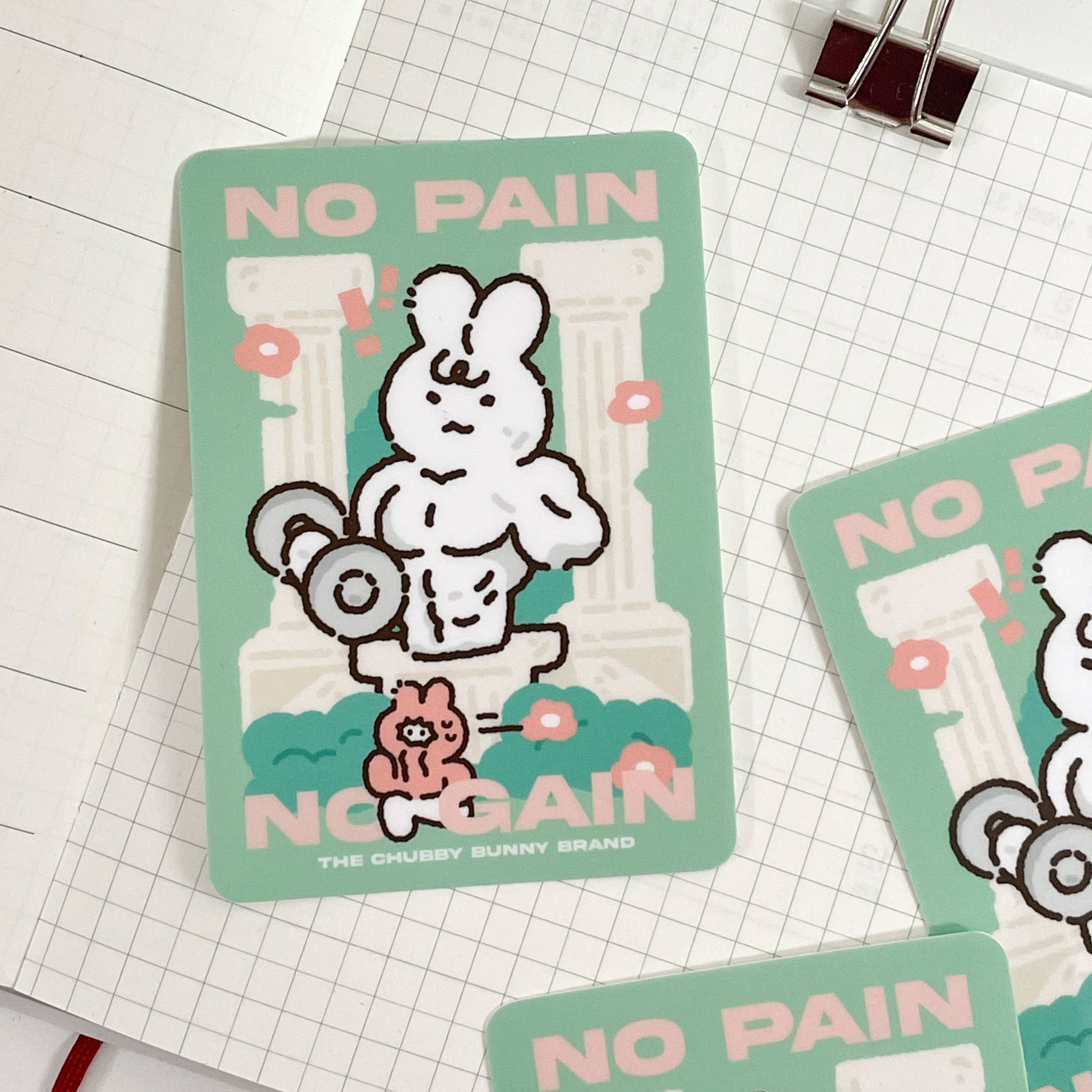 No Pain No Gain Workout - Vinyl Sticker