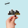 Waterproof Vinyl Pittsburgh Skyline Magnet 