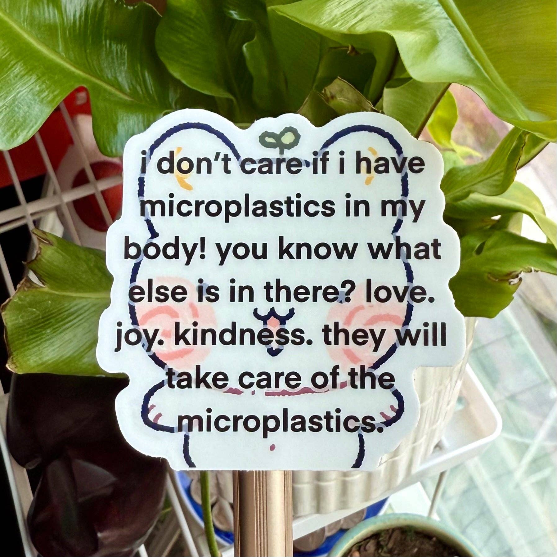Microplastics Sticker