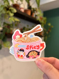 Spicy ramen vinyl sticker