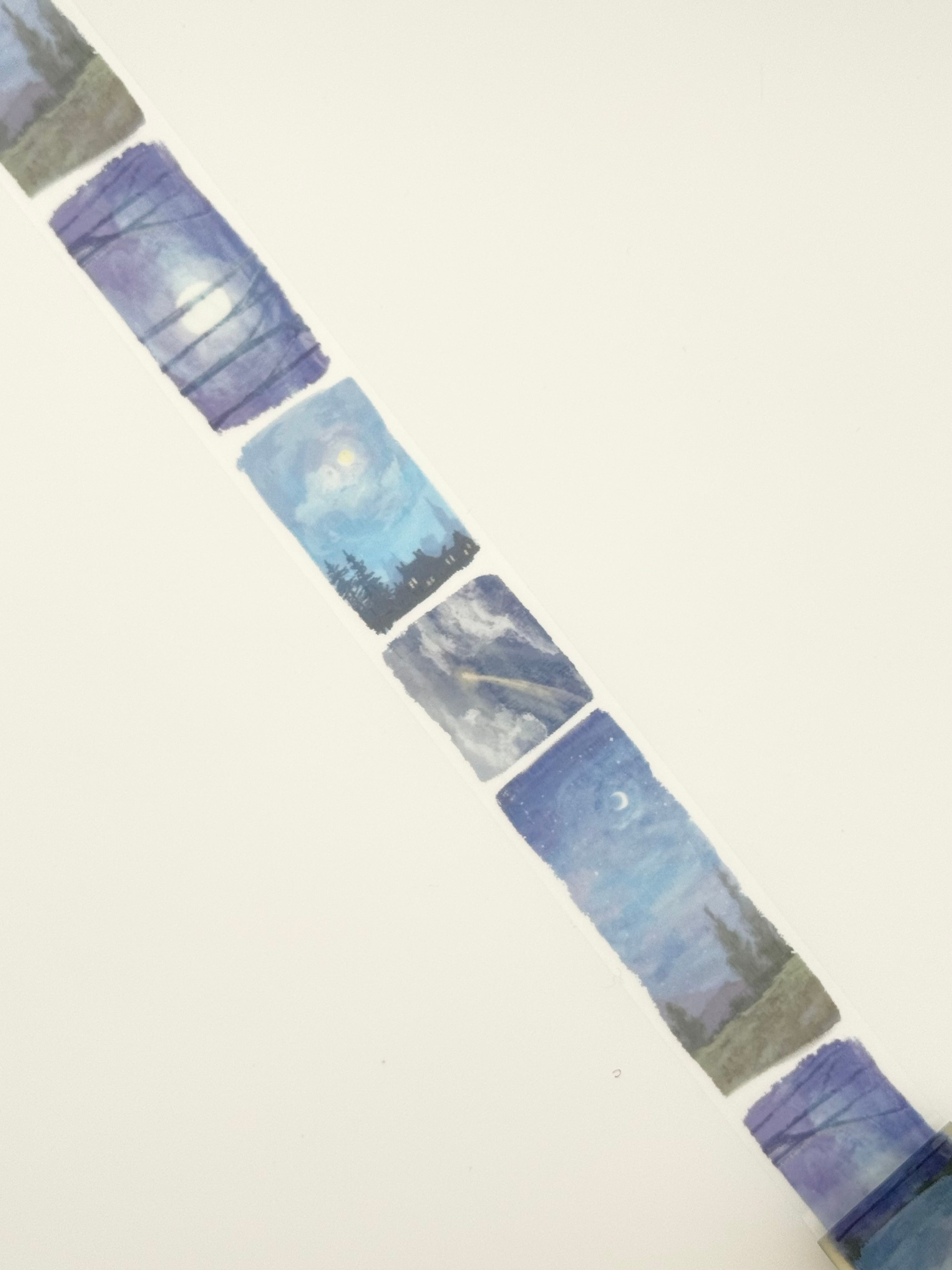Mind Wave Landscape PET Clear Tape - Moonlight