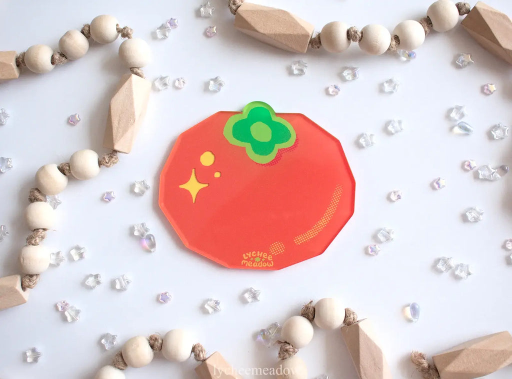 Persimmon Double-sided Coaster