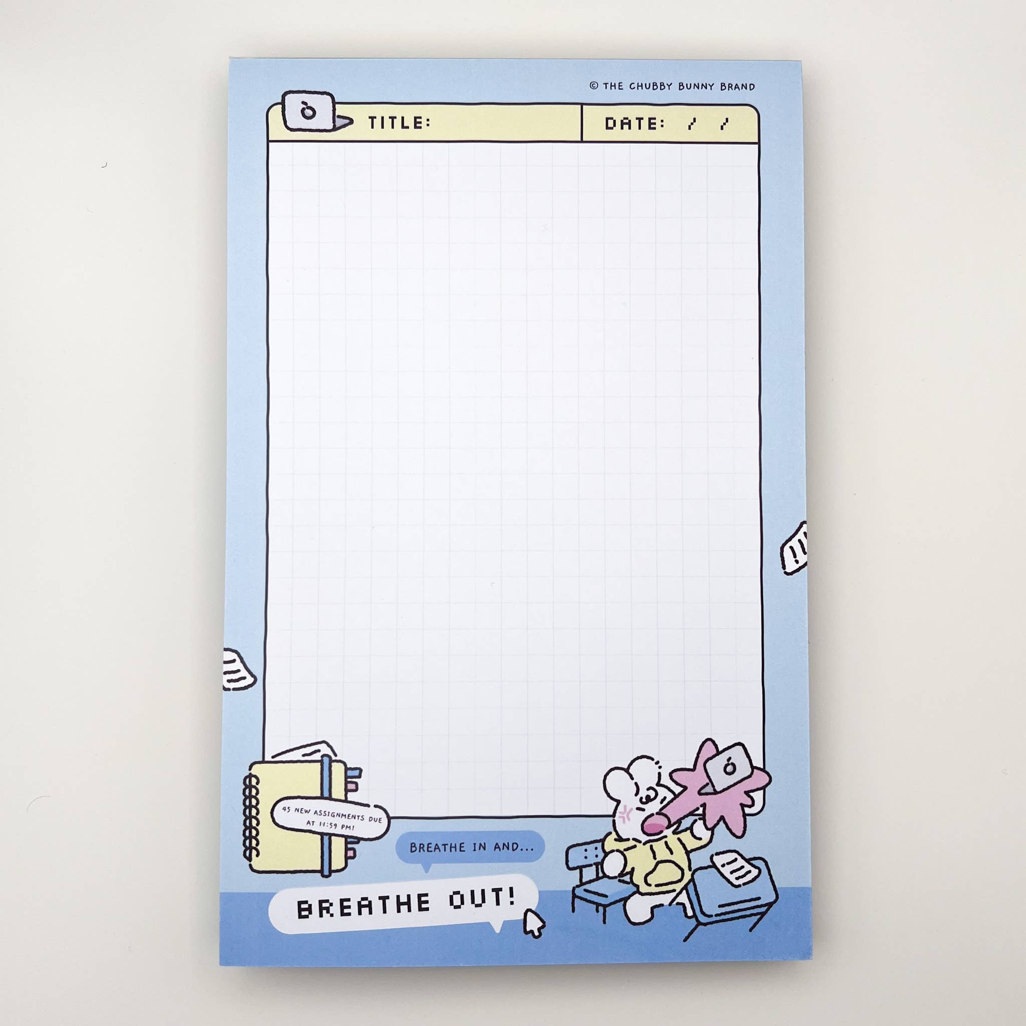 Breathe In Breathe Out Memo Pad