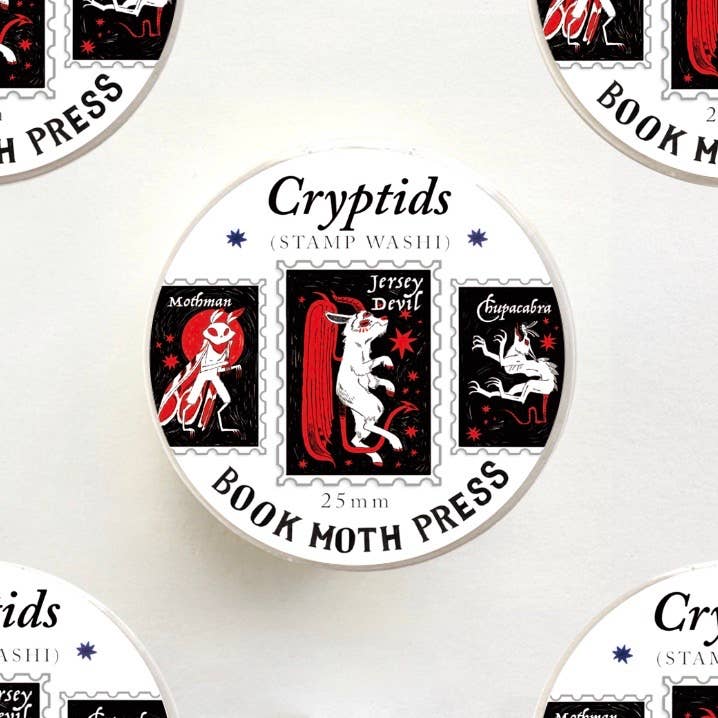 Cryptids Stamp Washi Tape