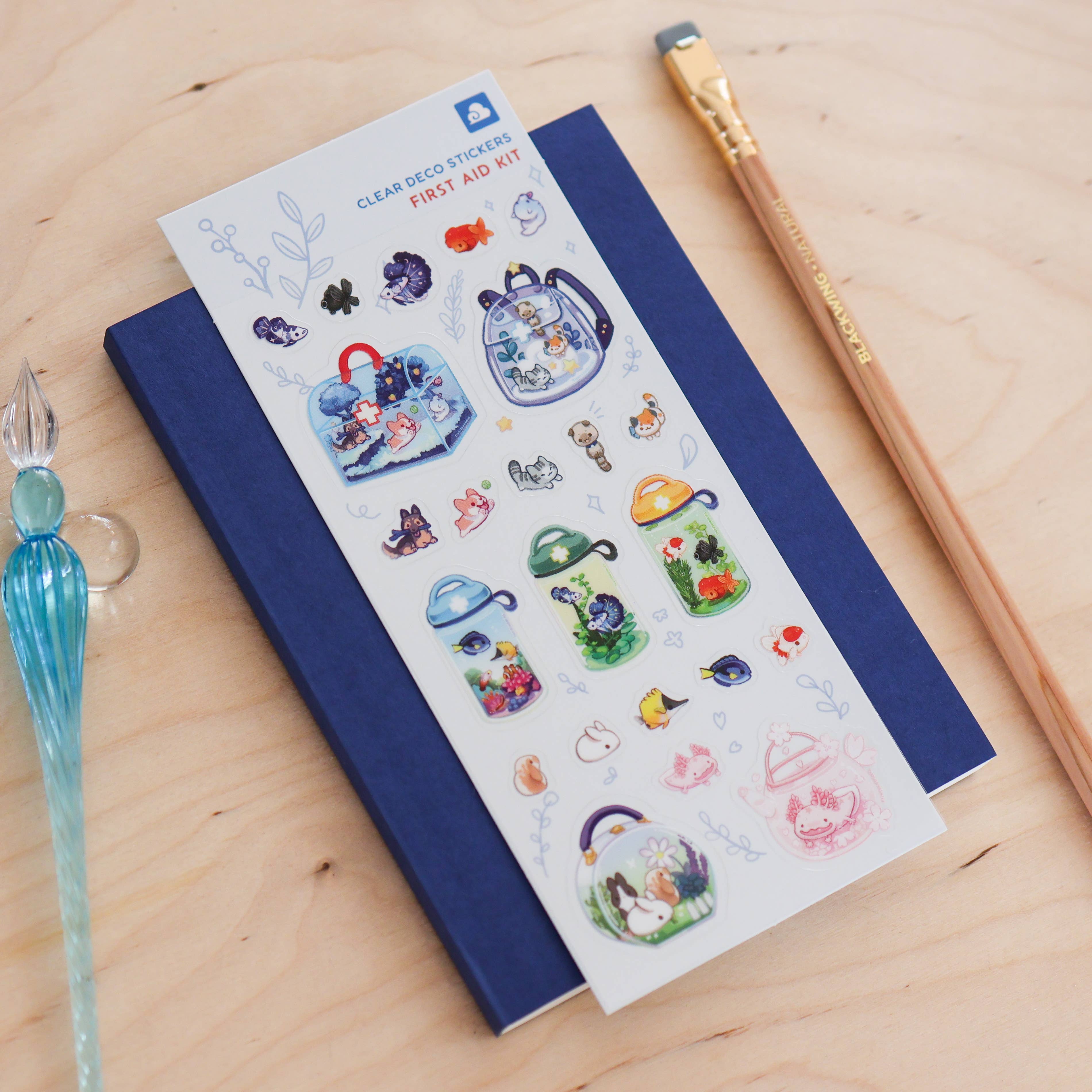 Sticker Sheet (Clear) - First Aid Kit