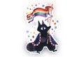 Raccoon Pride Flag Sticker - Queer Cuties Medieval Pride