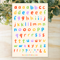 Whimsical Alphabet and Punctuation Sticker Sheet