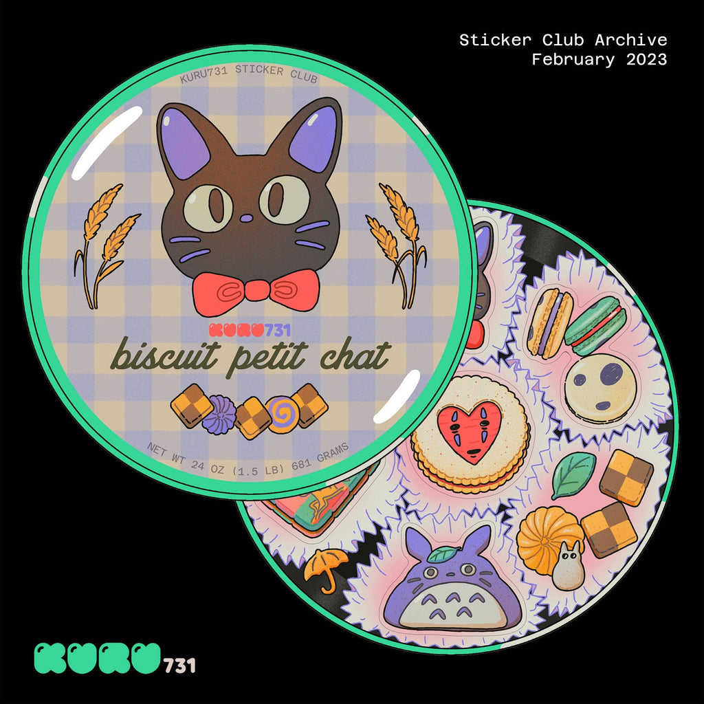 Ghibli Cookie Tin Sticker Sheet