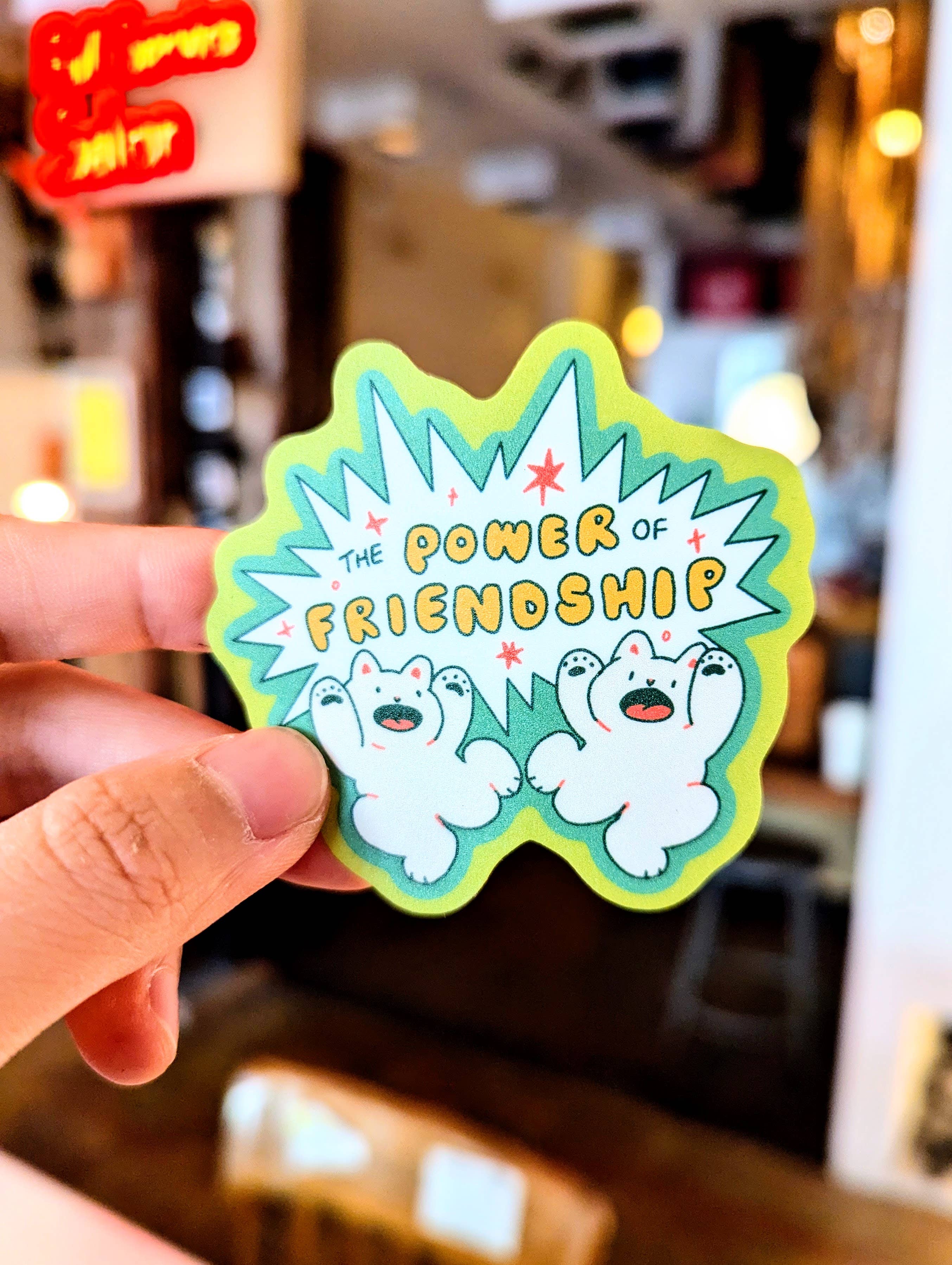 The Power of Friendship Cats – Vinyl Waterproof Sticker