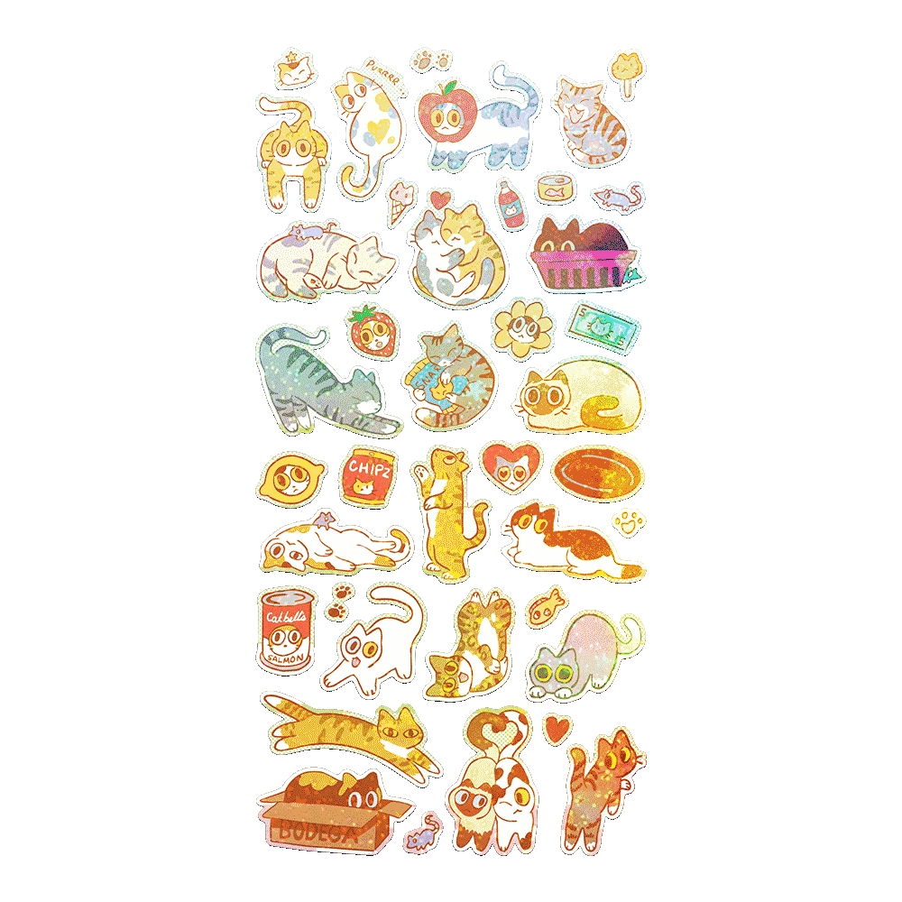 Bodega Kitties Sticker Sheet