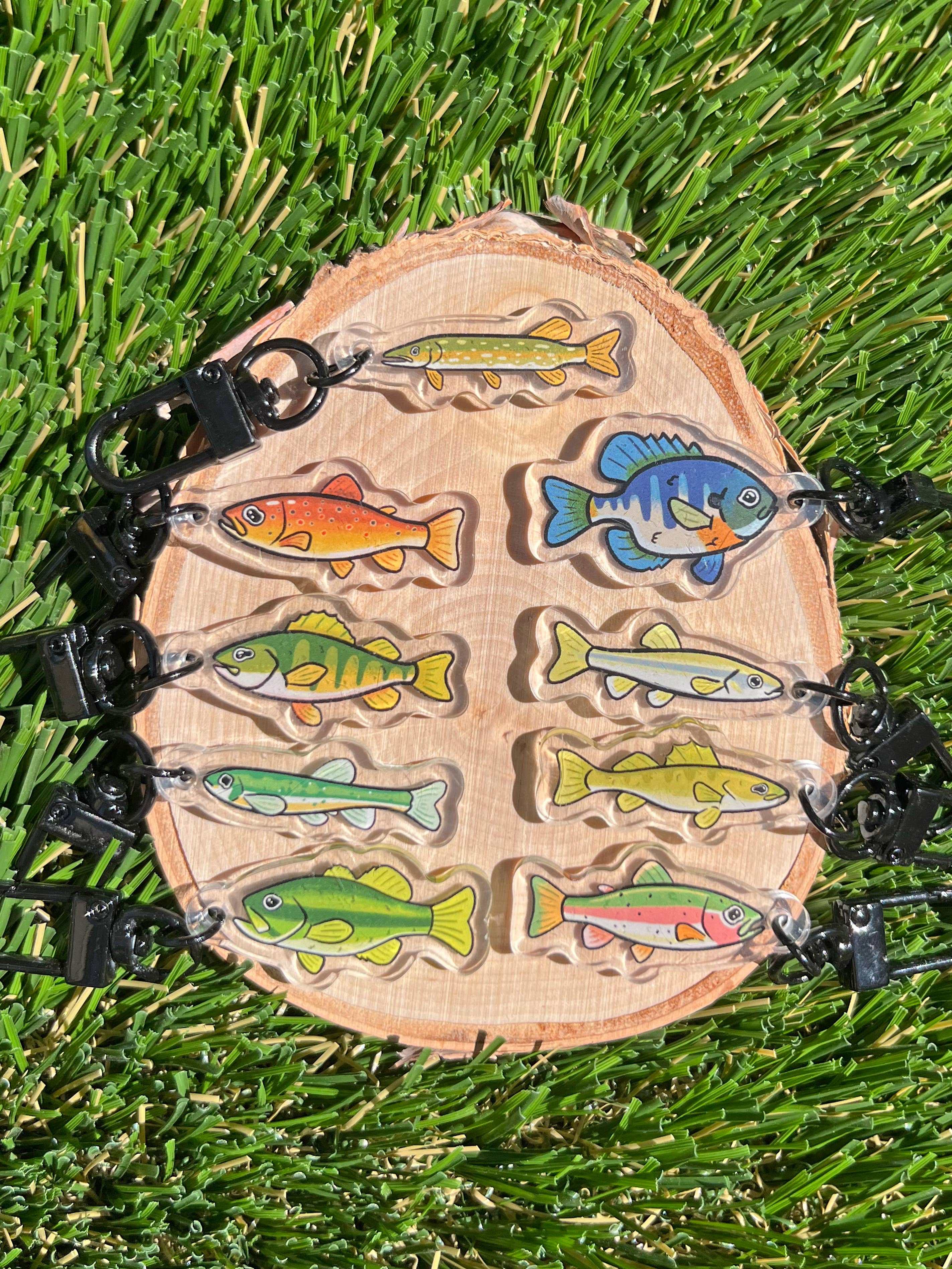Mystery Gacha Fish Acrylic Keychain Charm