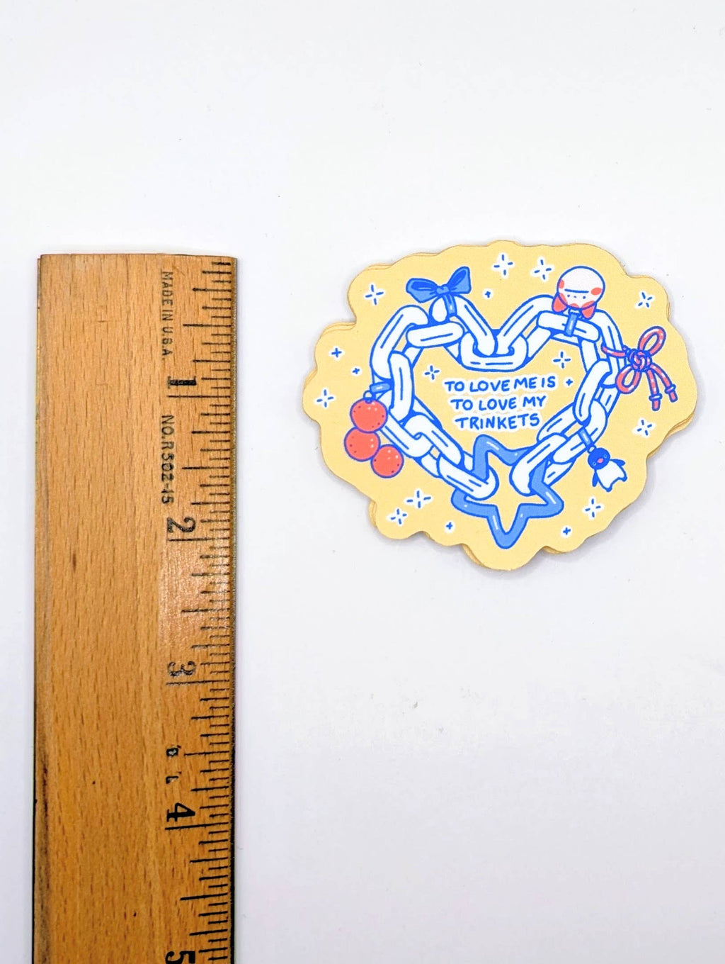 “To Love Me Is to Love My Trinkets” Sticker