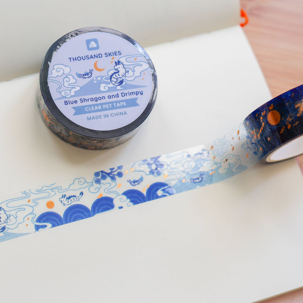 PET Tape - (Foil) Blue Shragon and Drimpy
