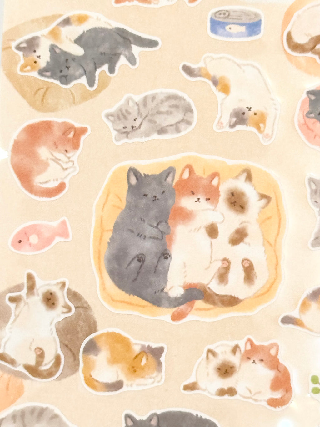 Ohirune Family Sticker Sheet - Cats
