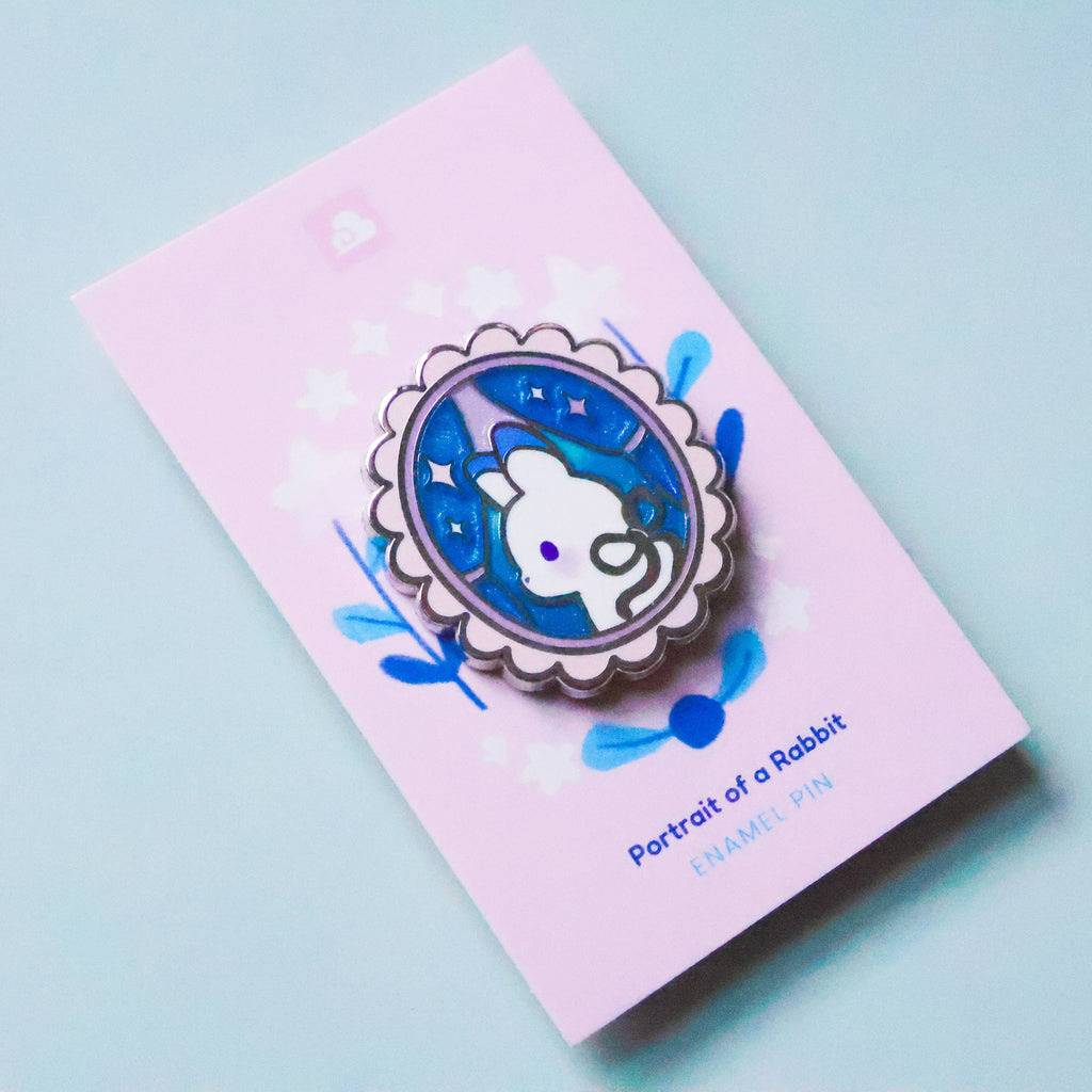 Enamel Pin - Portrait of a Rabbit