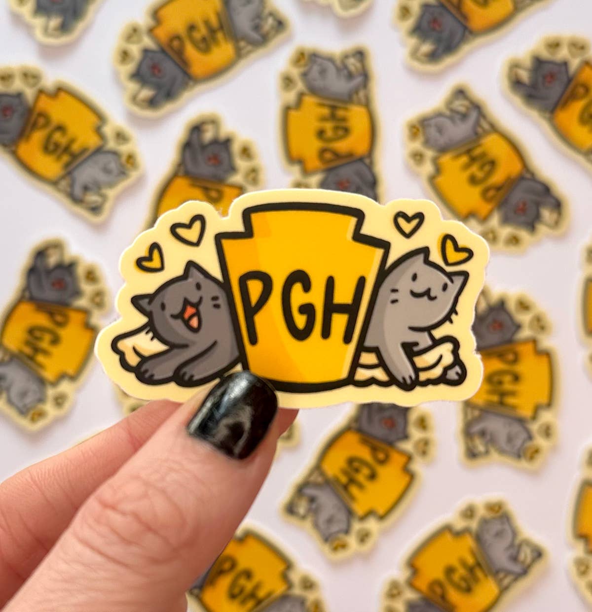 Pittsburgh Keystone Cats Mini Sticker