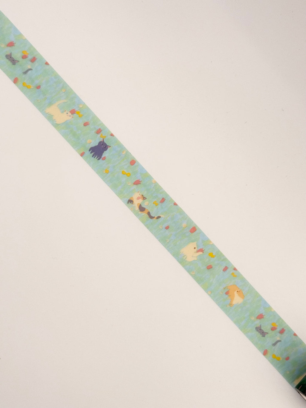 mula x RYURYU Clear Tape - Cat & Flower Field