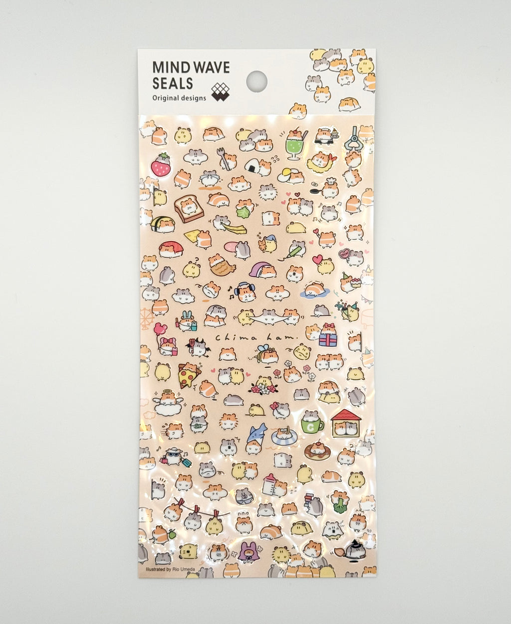 MindWave Sticker Sheet - Seals Original Designs - Mini Hamster