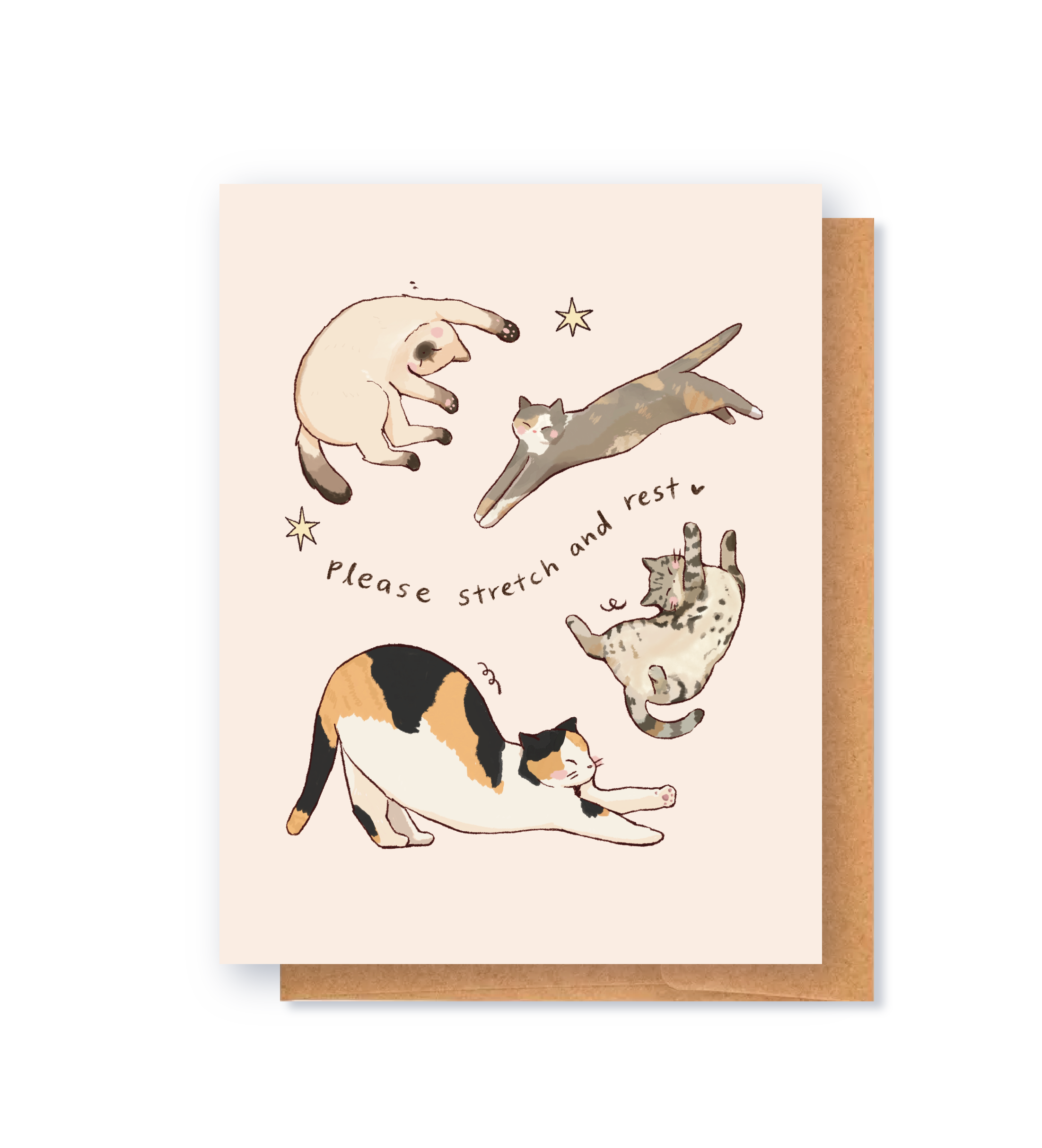Stretch and Rest Greeting Card