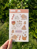 Fruit bunnies sticker sheet | Vinyl sticker sheet