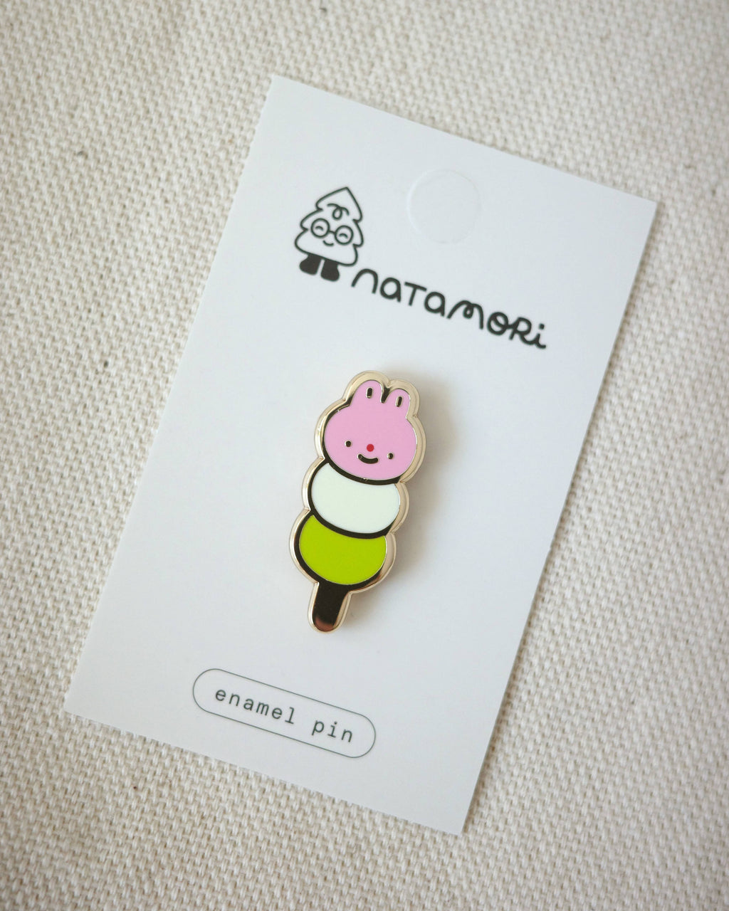 Bunny dango • enamel pin