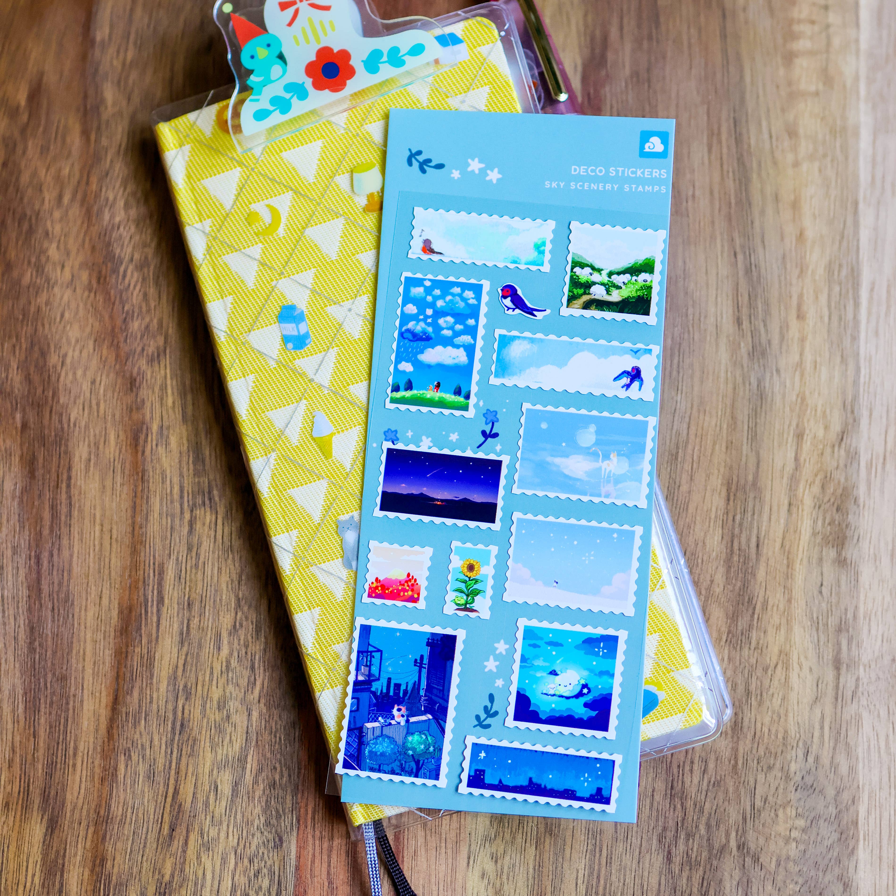 Sky Scenery Stamps Sticker Sheet