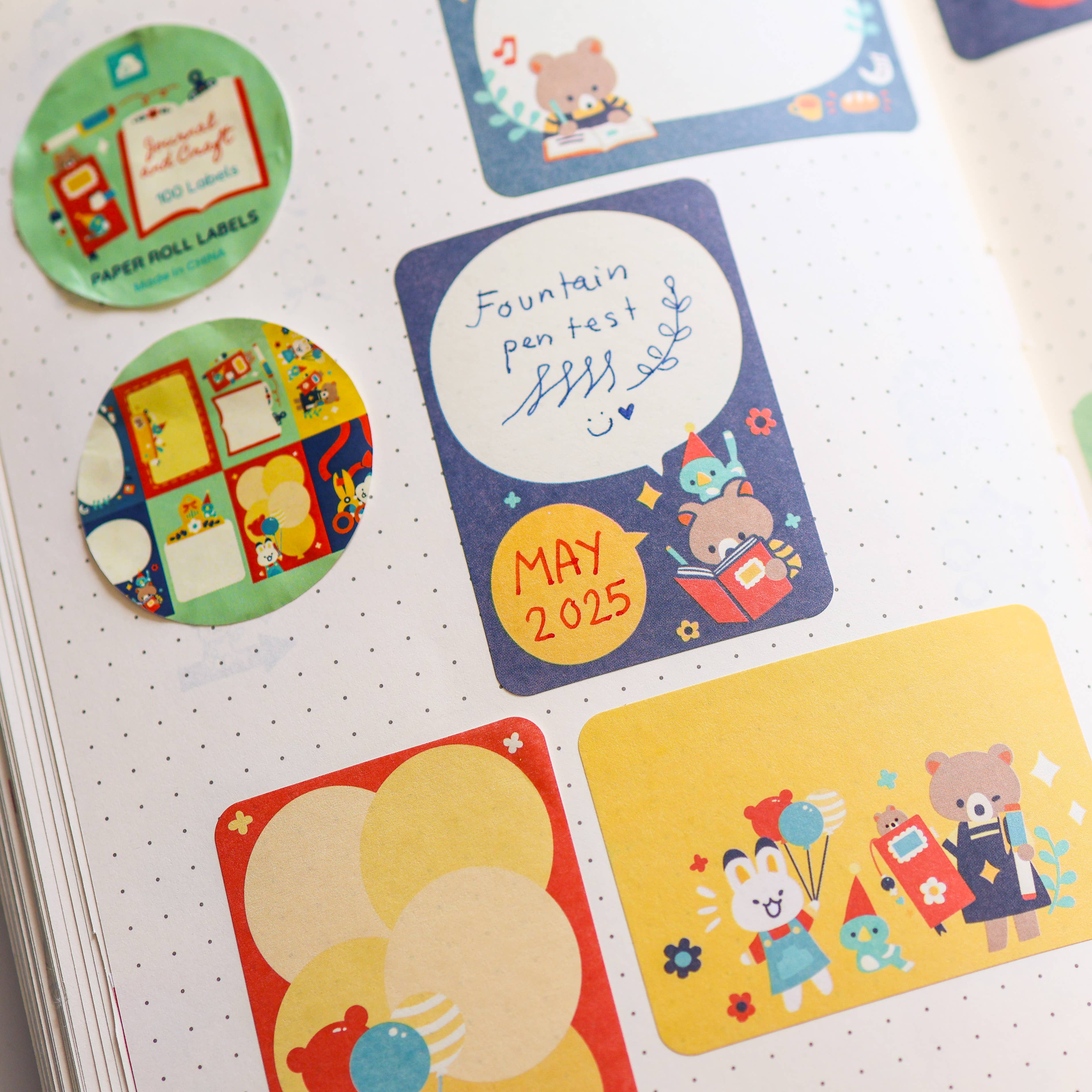 Paper Roll Labels - Journal and Craft