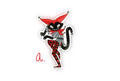 Medieval Animal Sticker Series - Jester Cat A