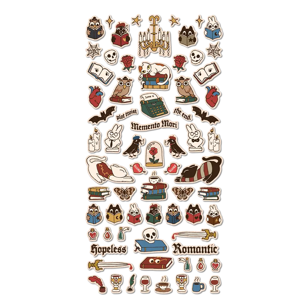 Dark Academia Sticker Sheet
