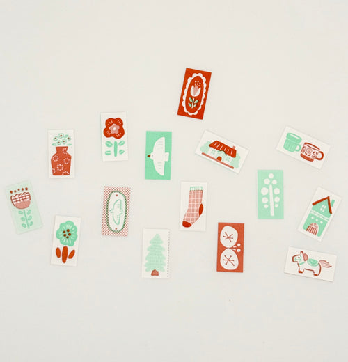 Beverly Baum Deco Labeler Roll Stickers - Scandinavian