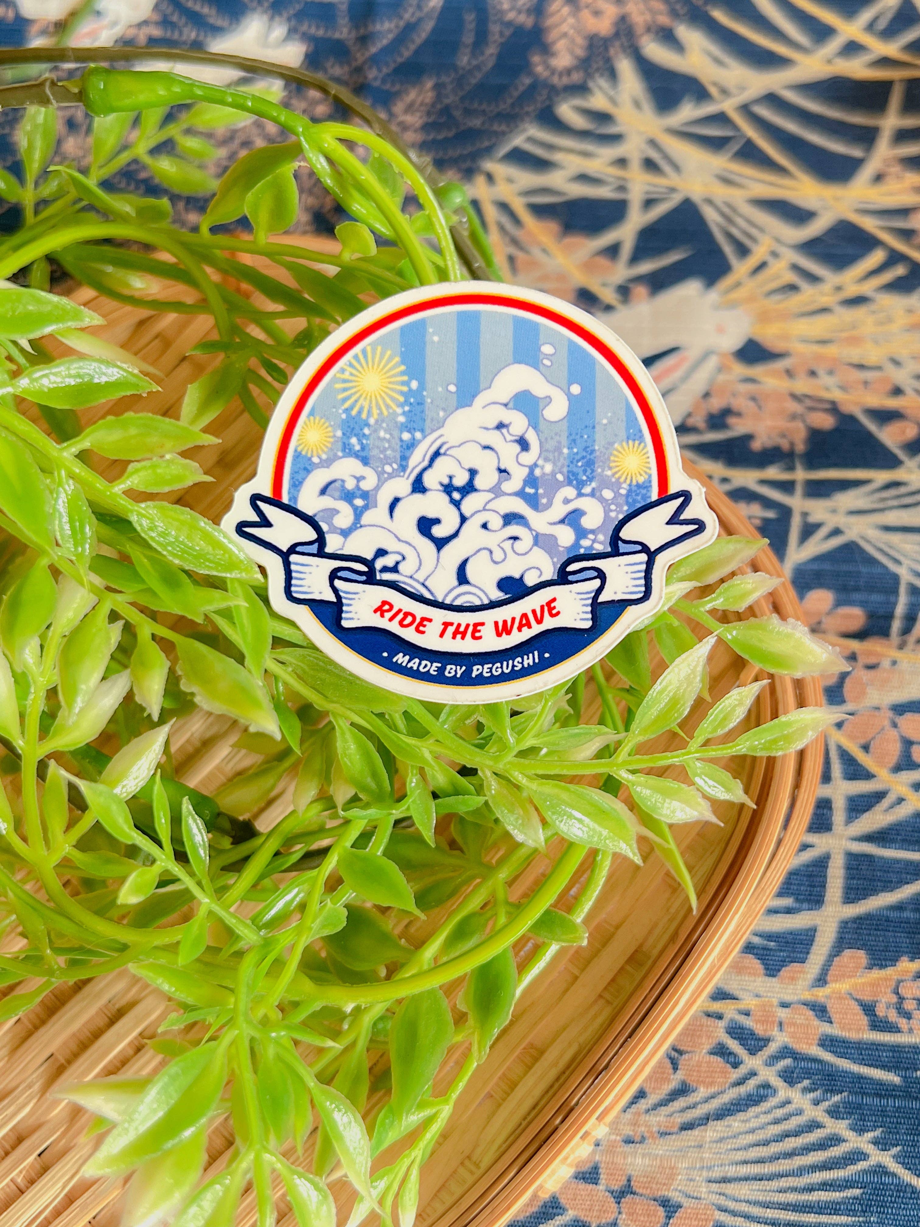 Ride the Wave Sticker