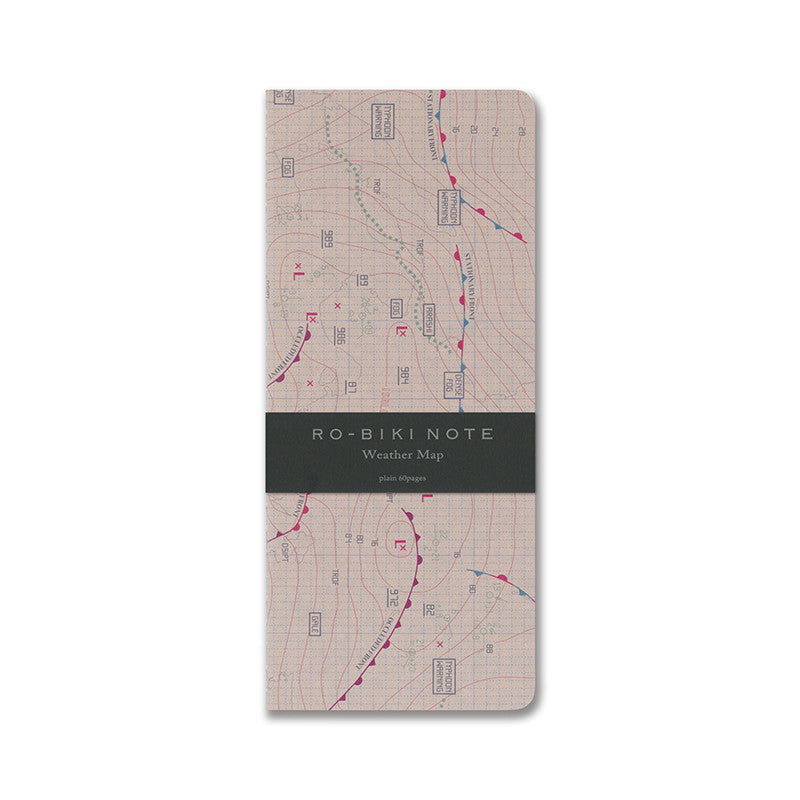 Yamamoto Paper Ro-Biki Note - Weather Map