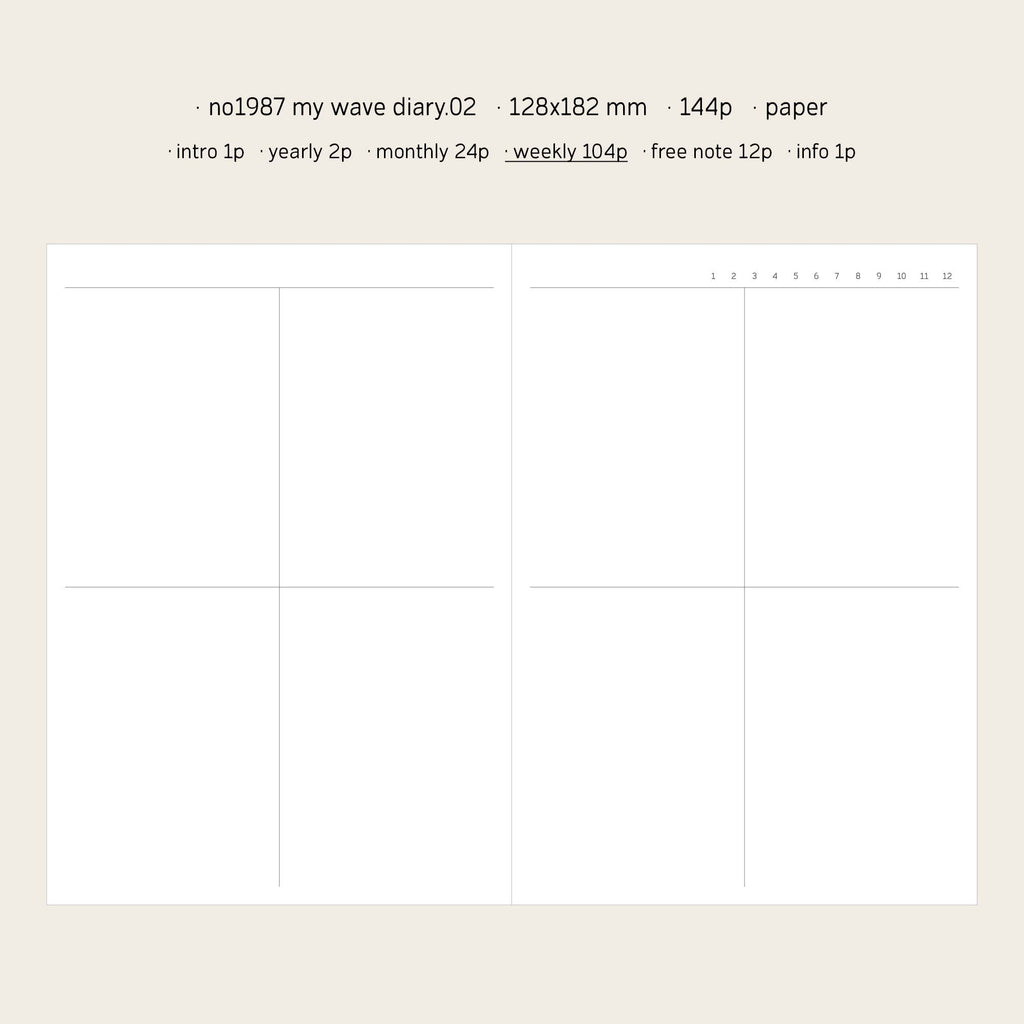 My wave diary.02 (Ivory)