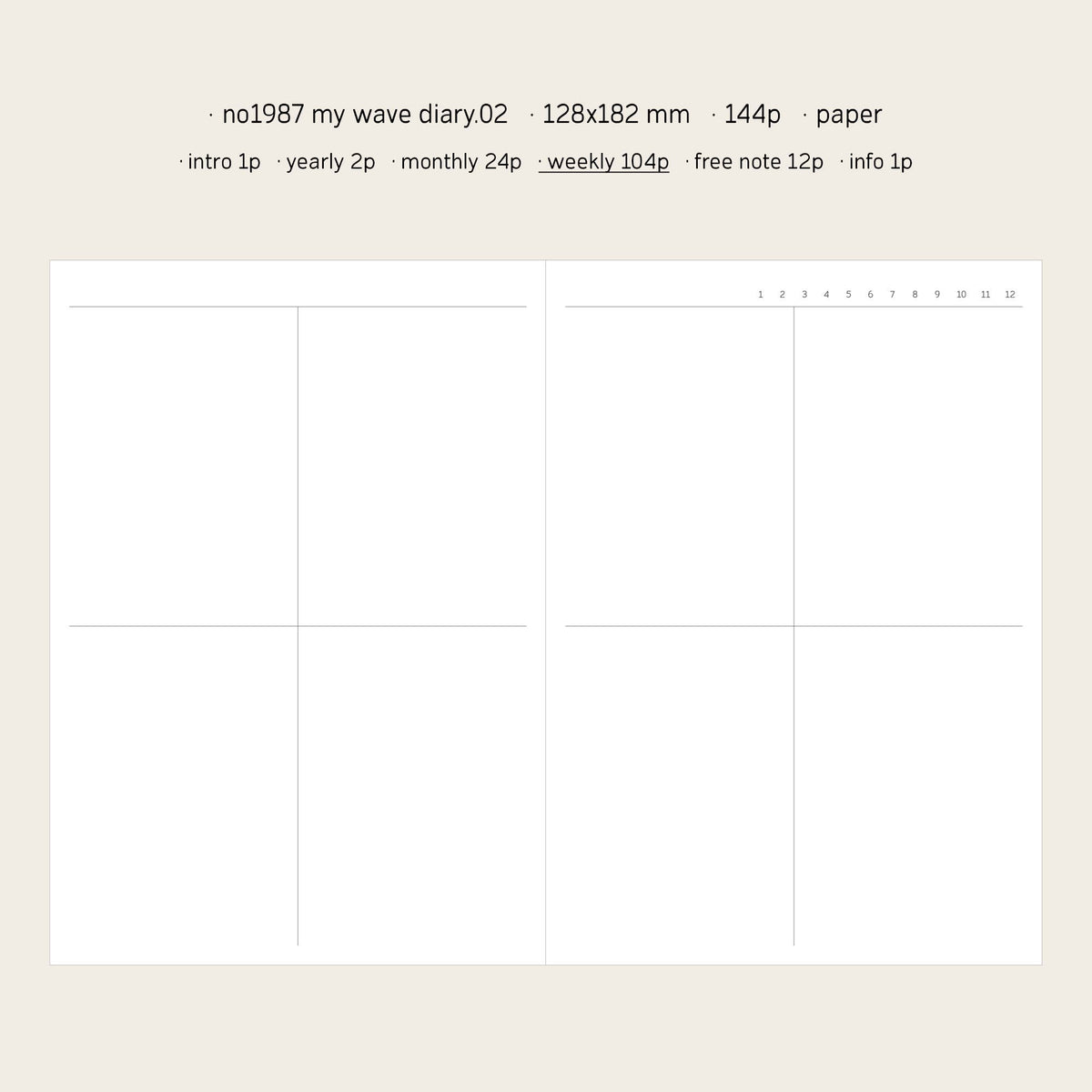 My wave diary.02 (Ivory)