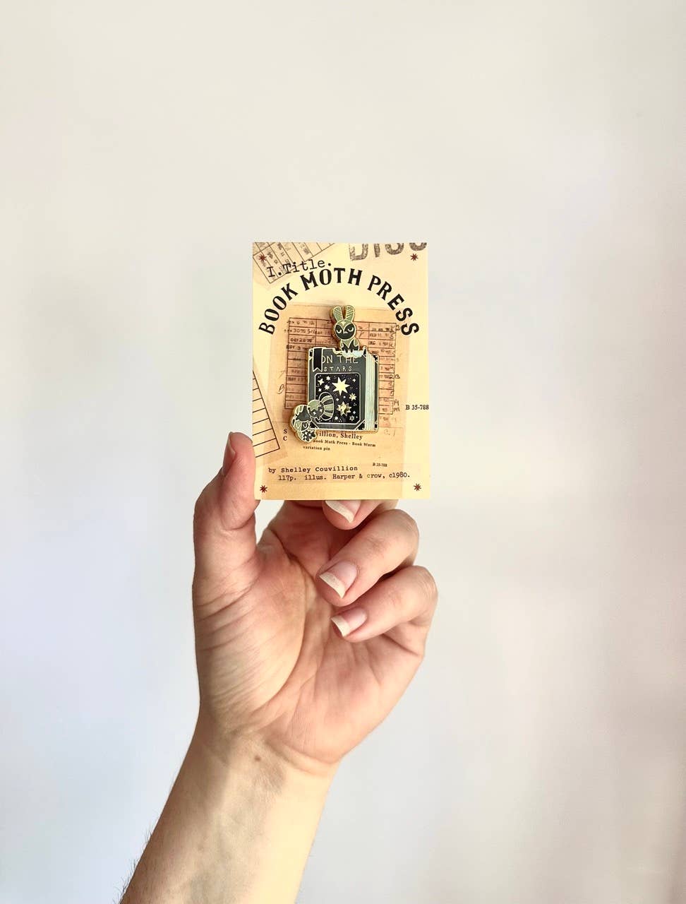 Book Worm (Caterpillar) - Enamel Pin 